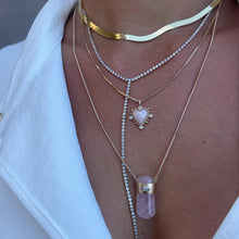 Load image into Gallery viewer, CHELSEA CLEAR QUARTZ AND GOLD THIRD EYE NECKLACE - JOY DRAVECKY
